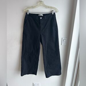 Oak + Fort black wide leg pants. Women’s size M. Great condition!